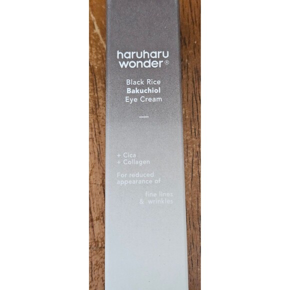 Vegan Eye Cream Haruharu Wonder Black Rice Collagen Reduce Wrinkles/Fine Lines - Picture 1 of 3